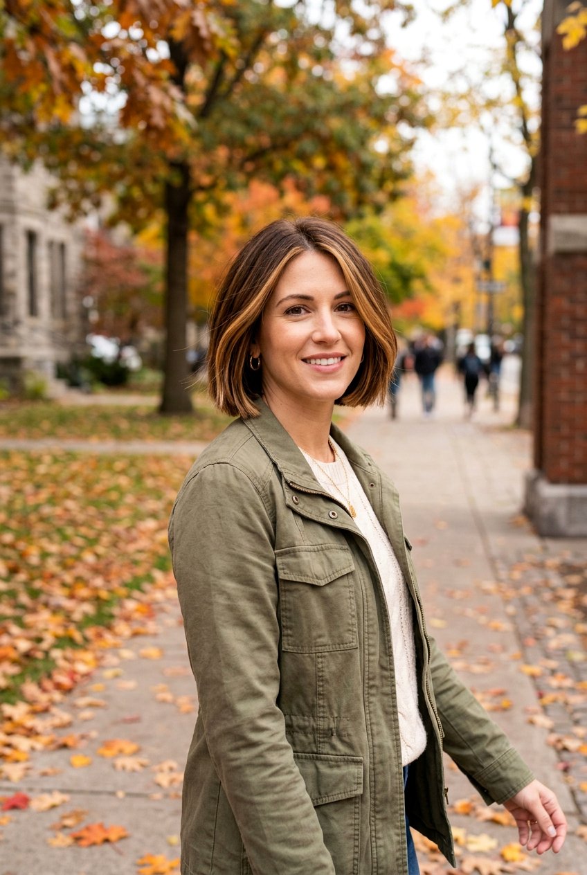 Short Bob With Caramel Ribbons - 20 autumn caramel ribbons hair - 20 autumn caramel ribbons hair