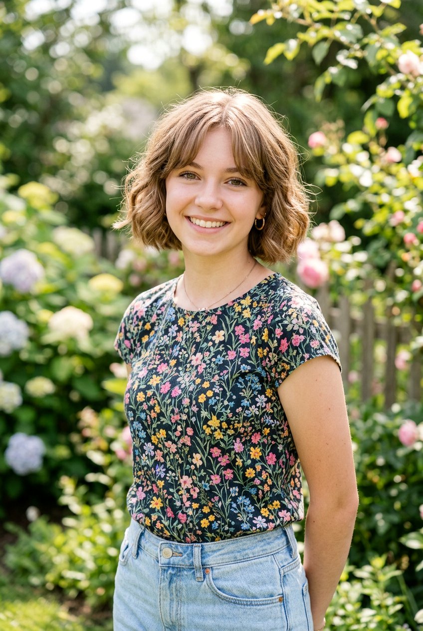 Short Bob With Curtain Bangs For Teenage Girls - 20 short bob for teenage girls - 20 short bob for teenage girls