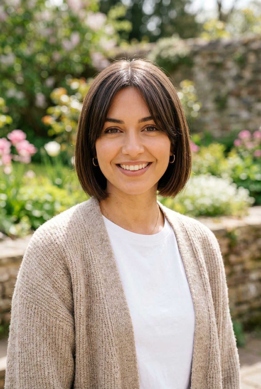 Short Bob With Curtain Bangs Haircut - 20 best mom haircut ideas - 20 best mom haircut ideas