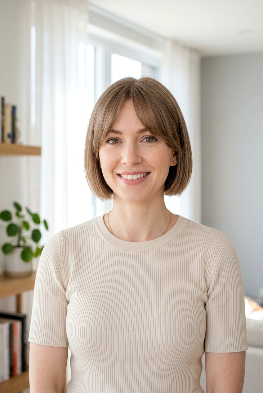 Short Bob With Curtain Bangs - 20 bob with curtain bangs - 20 bob with curtain bangs