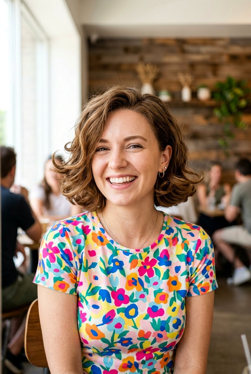 Short Bob With Flipped Out Blowout Curls - 20 bouncy hairstyle with blowout curls - 20 bouncy hairstyle with blowout curls