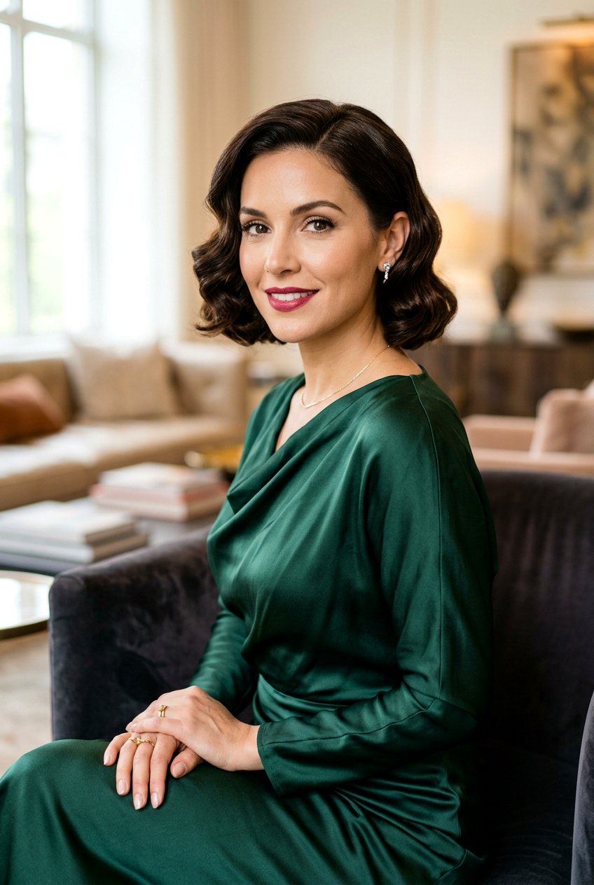 Short Bob With Glamour Waves - 20 birthday hairstyle for short bob hair - 20 birthday hairstyle for short bob hair