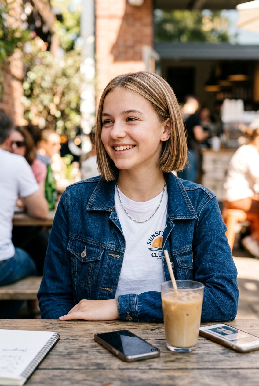 Short Bob With Highlights For Teenage Girls - 20 short bob for teenage girls - 20 short bob for teenage girls