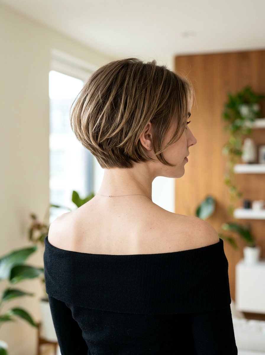 Short Bob With Nape Layers - 20 haircut to fix bulky triangle bob - 20 haircut to fix bulky triangle bob