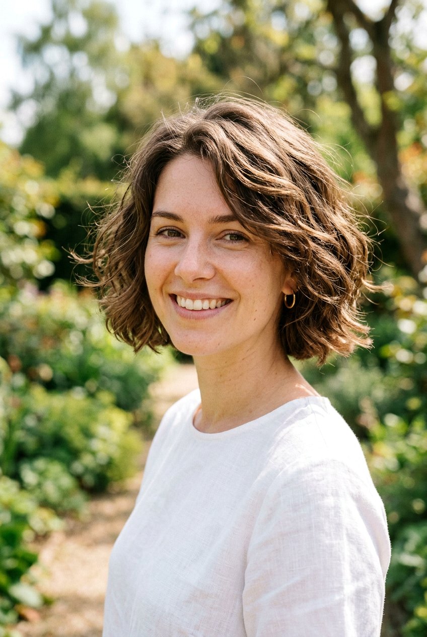 Short Bob With Natural Texture - 20 lazy college hairstyles - 20 lazy college hairstyles