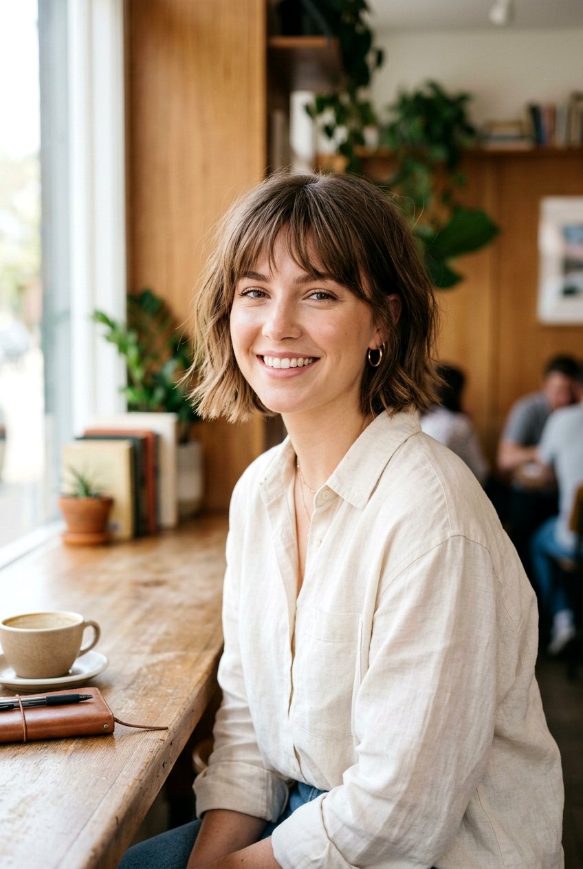 Short Bob With Piecey Bangs - 20 trendy short hairstyles 2026