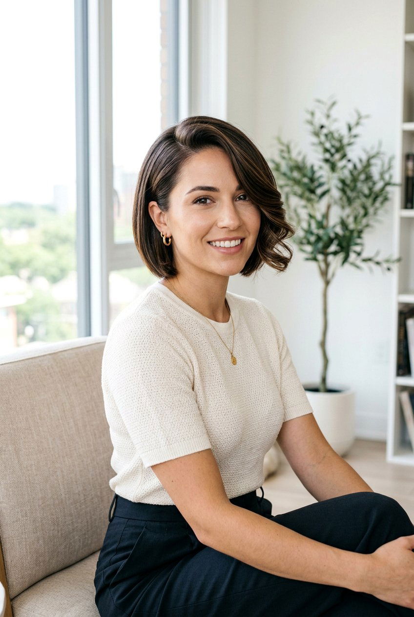 Short Bob With Side Curls - 20 birthday hairstyle with side curls - 20 birthday hairstyle with side curls