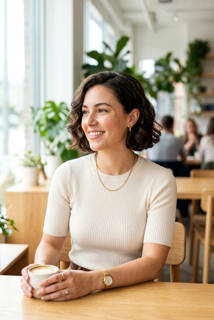 Short Bob With Soft Curls - 20 simple interview curls - 20 simple interview curls