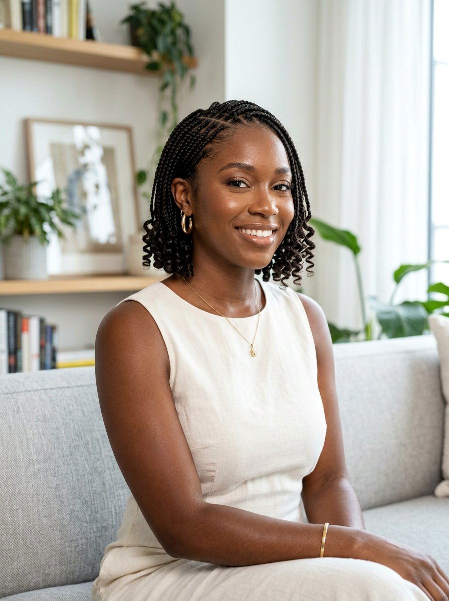 Short Braided Bob - 20 scalp braid hairstyles for black women - 20 scalp braid hairstyles for black women