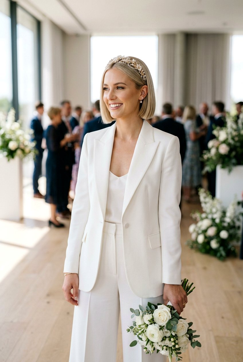 Short Bridal Bob - 20 best bridal hairstyle ideas - 20 best bridal hairstyle ideas