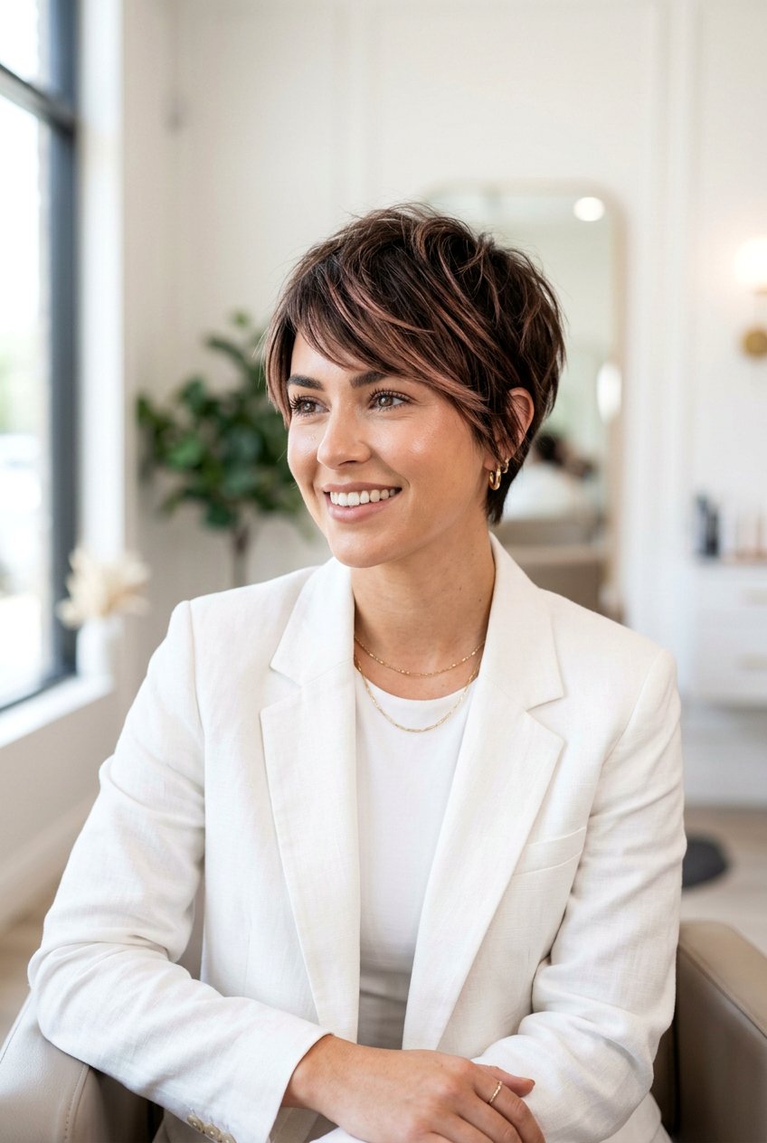 Short Brunette Hair With Rose Gold Balayage - 20 brunette hair with rose gold balayage - 20 brunette hair with rose gold balayage