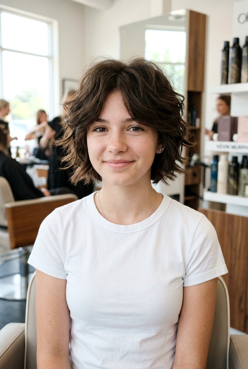 Short Butterfly Bob - 20 butterfly layers for teenage girls - 20 butterfly layers for teenage girls