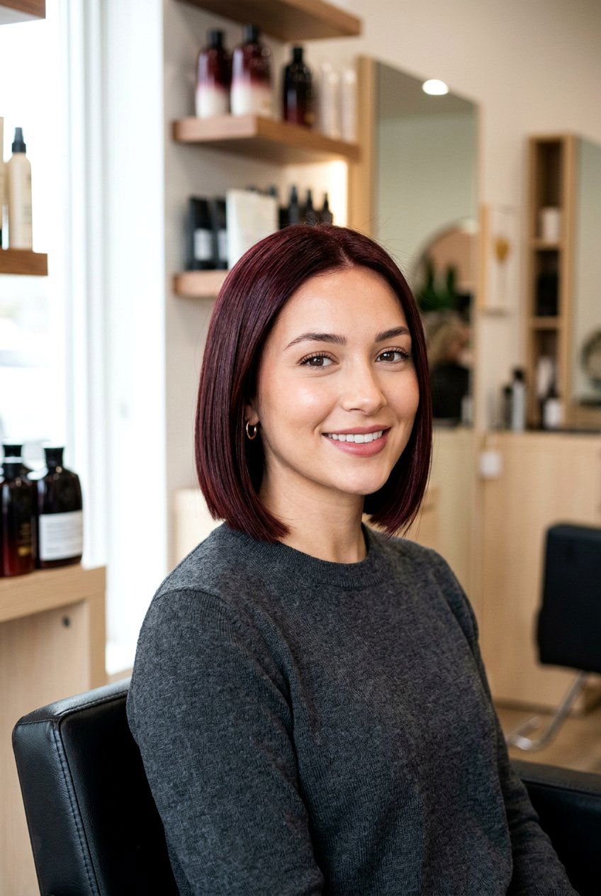 Short Cherry Cola Bob - 20 cherry cola hair color - 20 cherry cola hair color