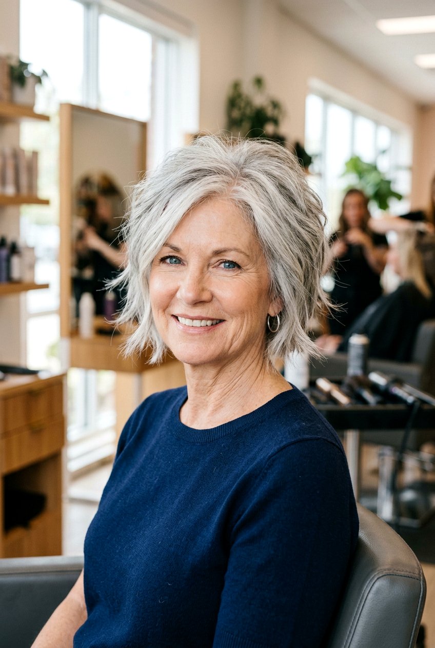 Short Choppy Layered Bob - 20 layered bob for women over 50 - 20 layered bob for women over 50