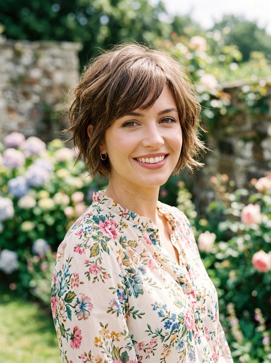 Short Choppy Layers With Side Bangs - 20 short haircut with choppy layers - 20 short haircut with choppy layers