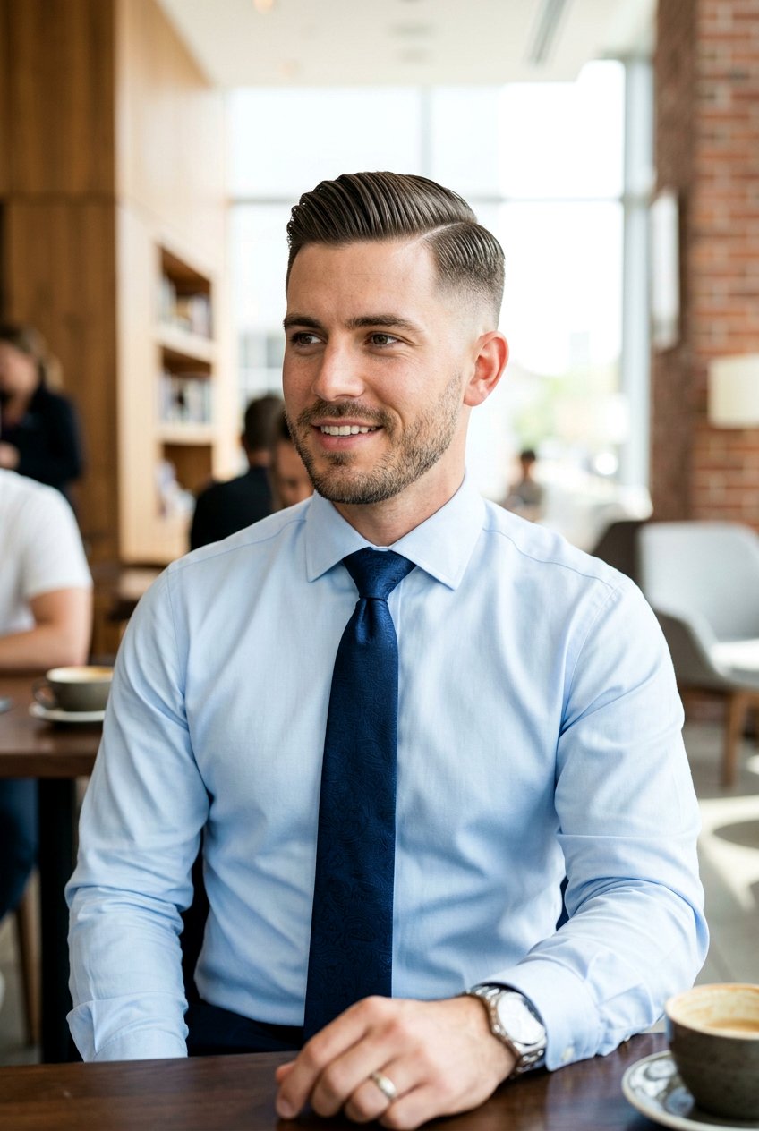 Short Comb Over Fade - 20 mens haircut for professional office look - 20 men’s haircut for professional office look