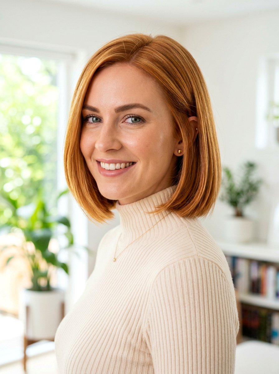 Short Copper Blonde Bob - 20 spring copper blonde hair color - 20 spring copper blonde hair color