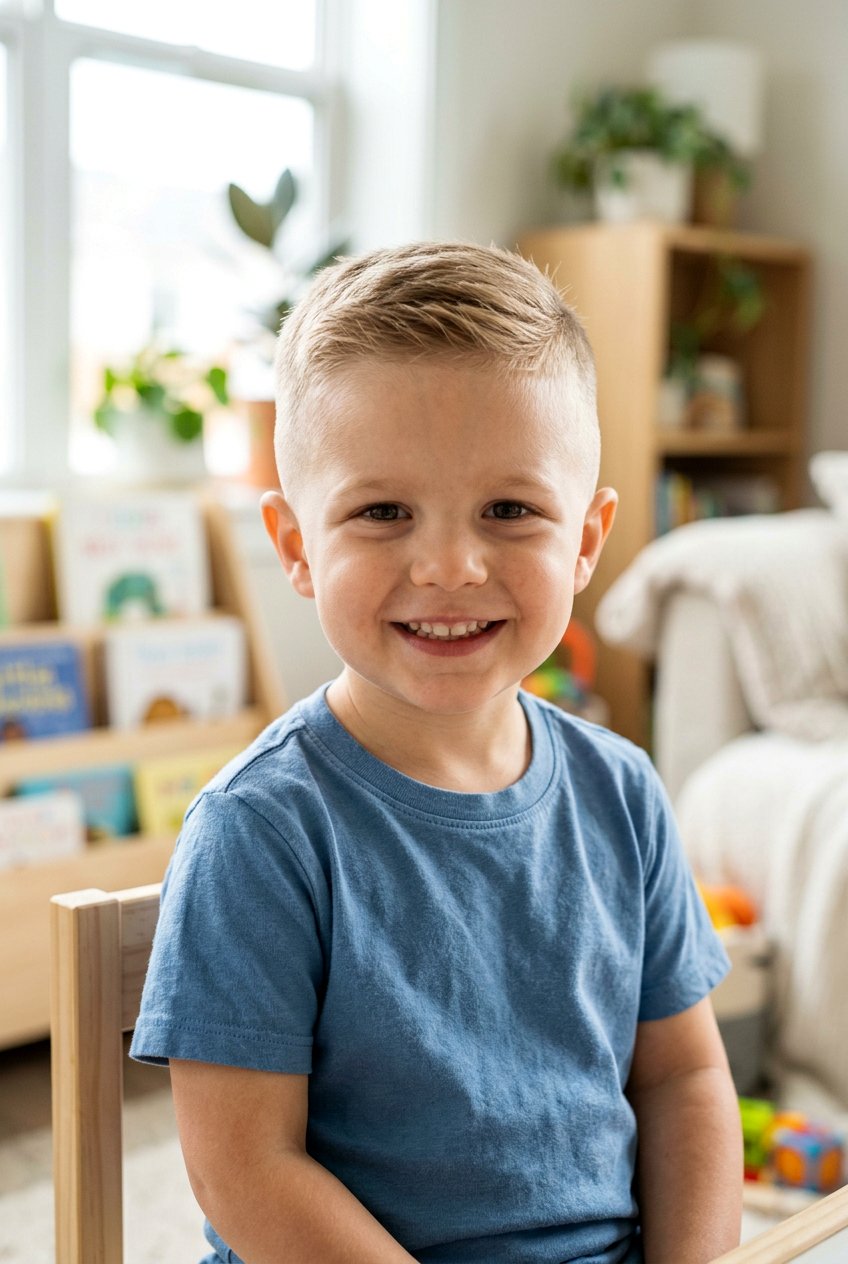 Short Crew Cut - 20 first haircut styles for toddler boys - 20 first haircut styles for toddler boys