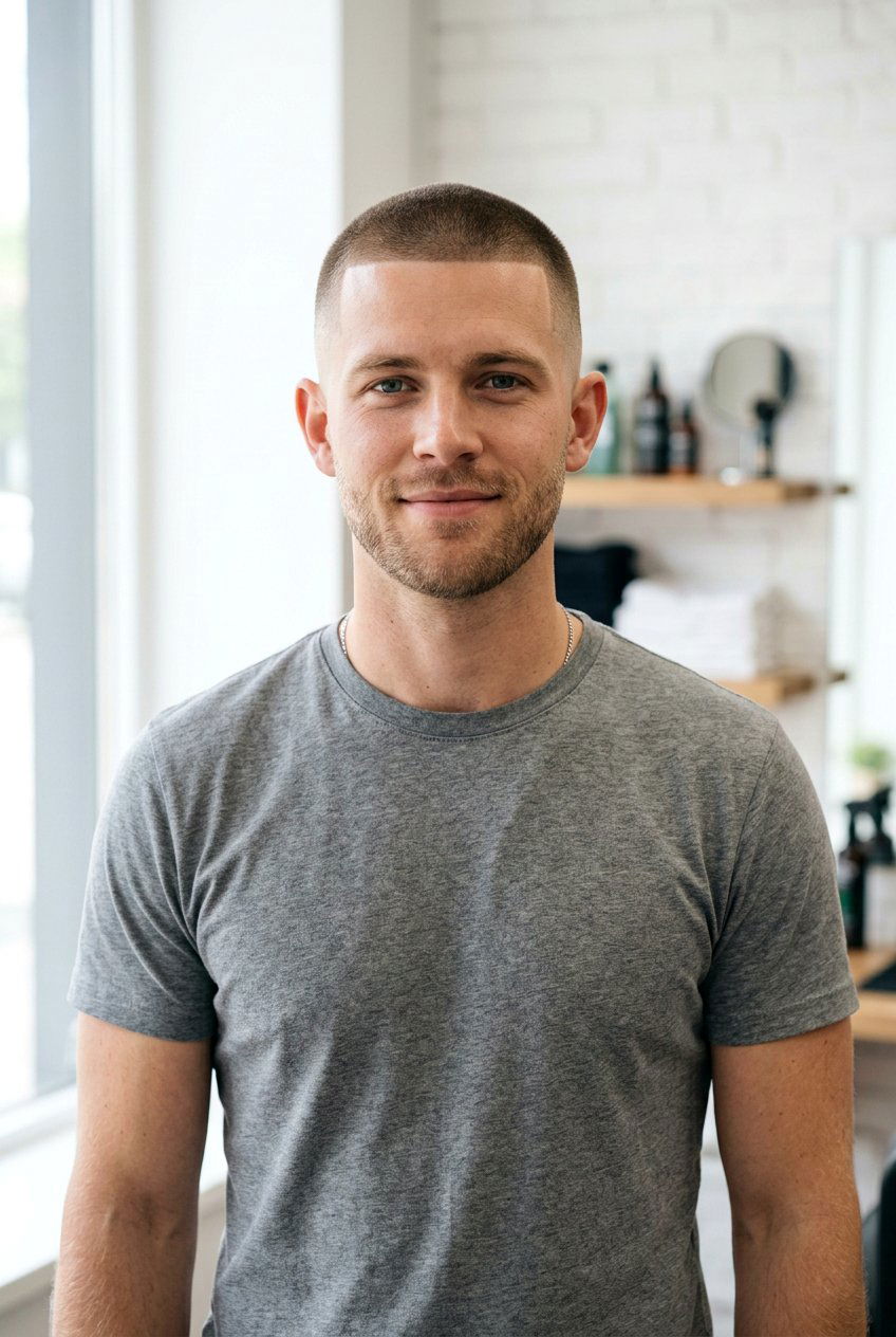 Short Crew Cut - 20 crew cut for thinning hair men - 20 crew cut for thinning hair men