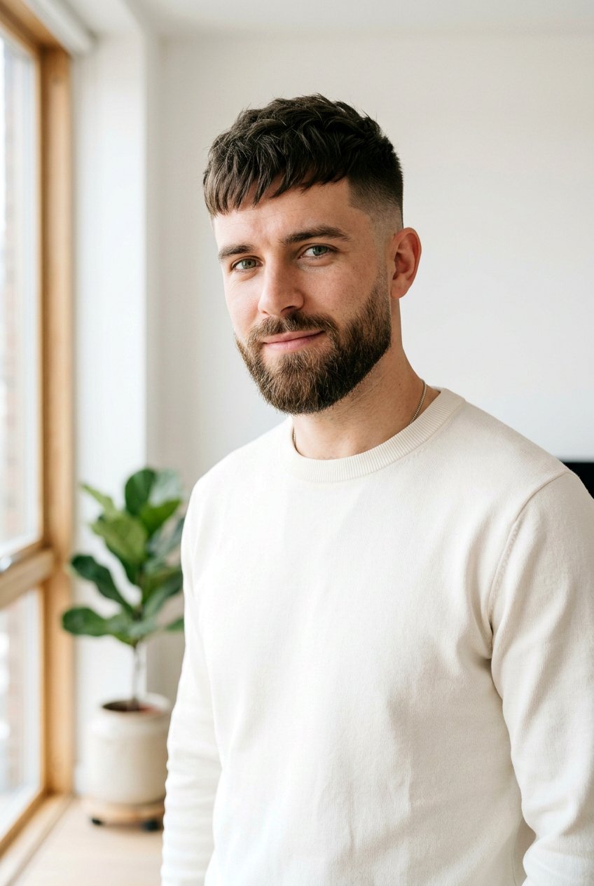 Short Crop Fade With Beard - 20 beard fade haircut - 20 beard fade haircut