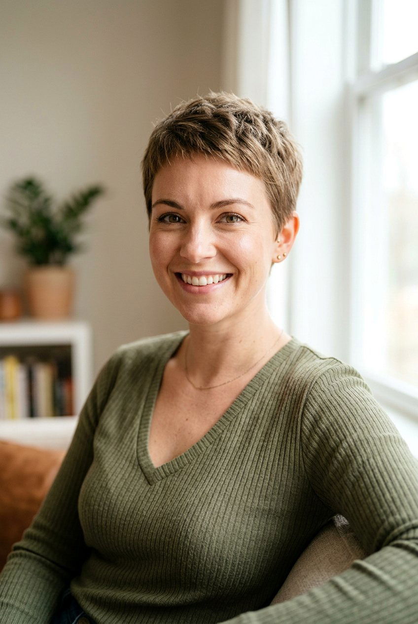 Short Cropped Pixie Haircut - 20 mom pixie haircut for fine hair - 20 mom pixie haircut for fine hair