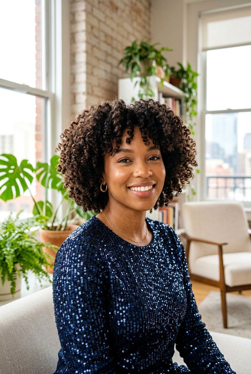 Short Curly Bob - 20 bouncy hairstyle for holiday party - 20 bouncy hairstyle for holiday party