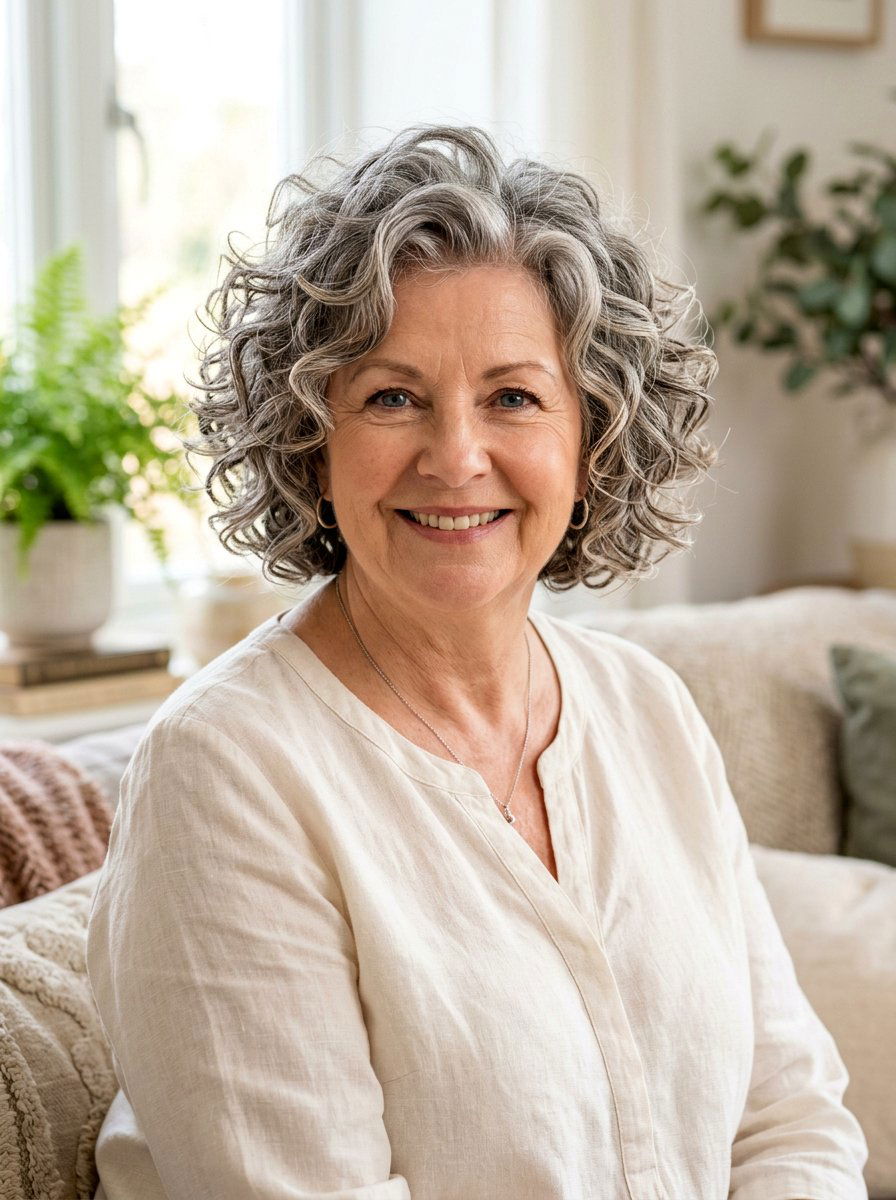 Short Curly Bob For Round Face Older Women - 20 short curly bob for older women - 20 short curly bob for older women