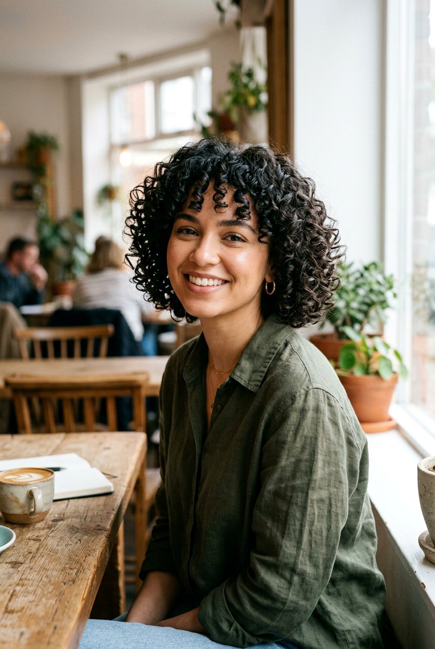 Short Curly Bob Haircut - 20 easy short haircut for busy mornings - 20 easy short haircut for busy mornings