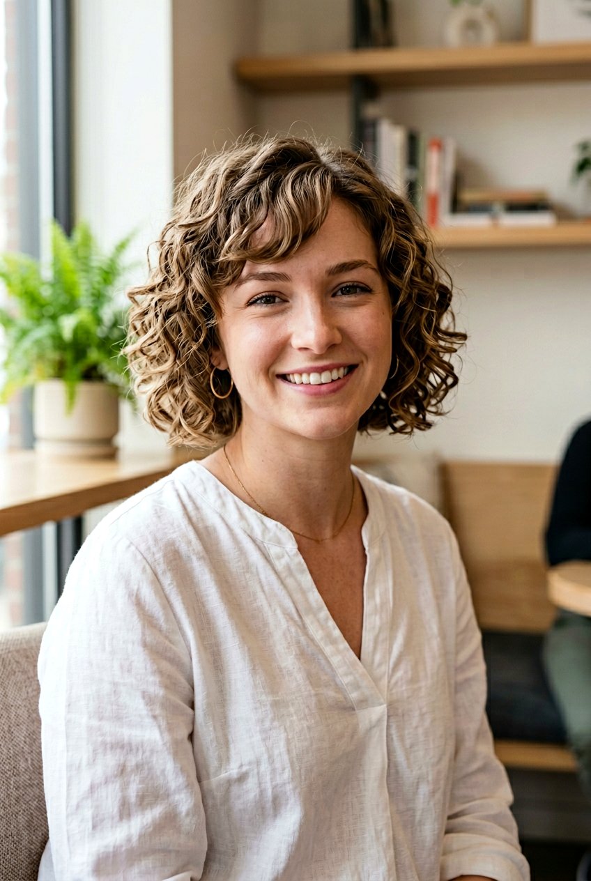 Short Curly Bob With Side Bangs - 20 curly haircut with side bangs - 20 curly haircut with side bangs