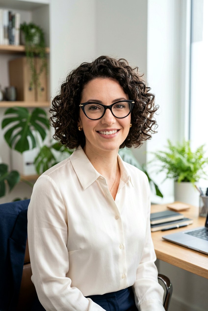 Short Curly Bob - 20 curly hairstyles for women with glasses - 20 curly hairstyles for women with glasses