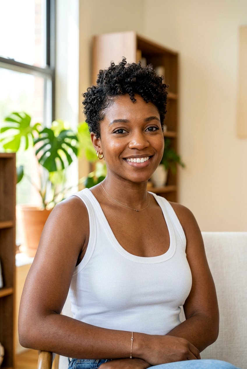 Short Curly Crop - 20 low maintenance haircut for moms with curly hair - 20 low maintenance haircut for moms with curly hair