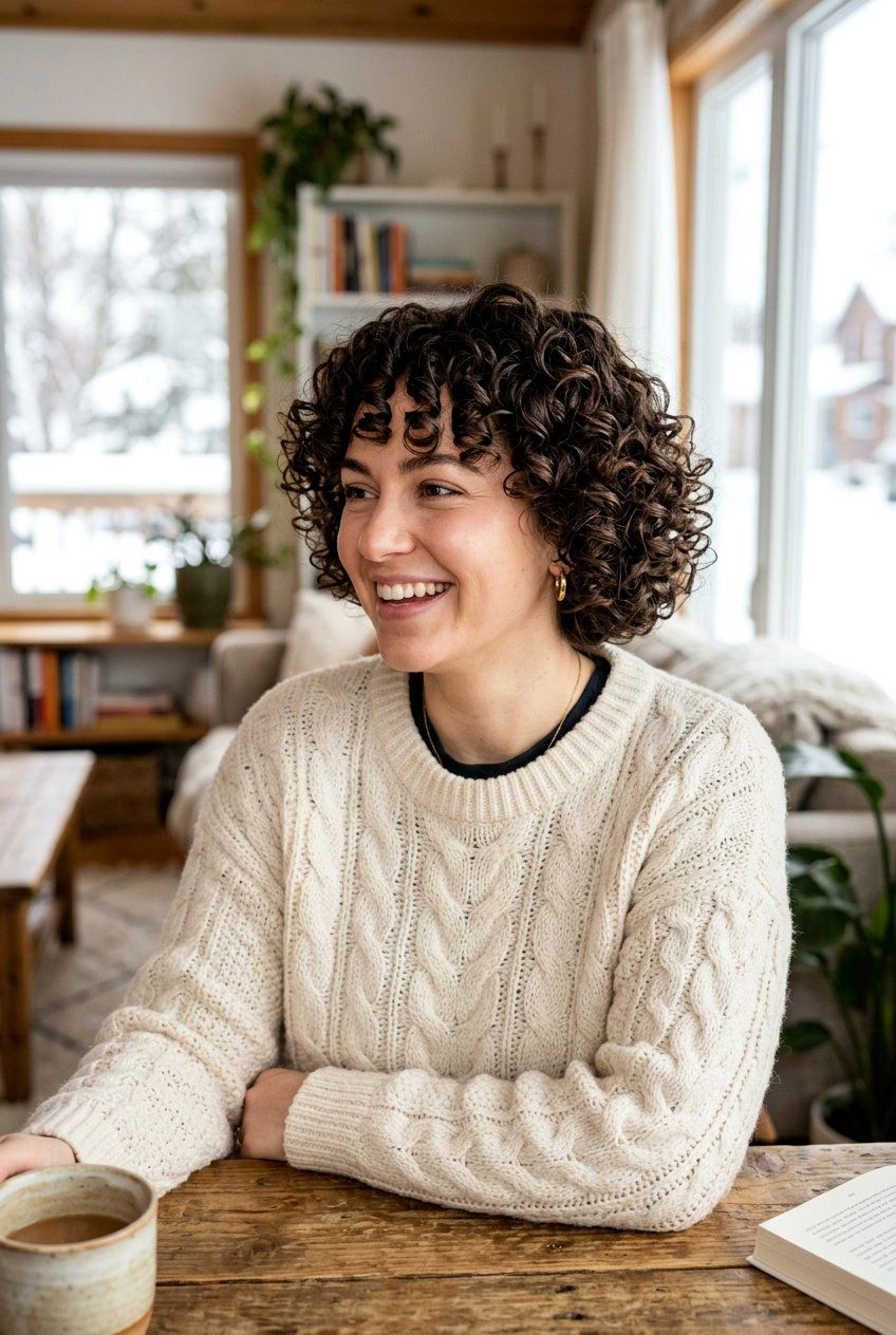 Short Curly Cut - 20 winter haircut ideas for women - 20 winter haircut ideas for women