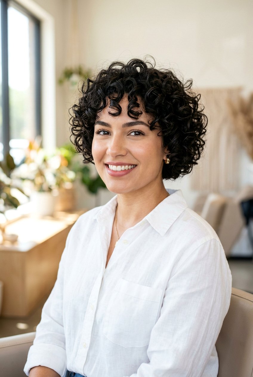 Short Curly Hair For Square Face - 20 curly haircut for square face - 20 curly haircut for square face