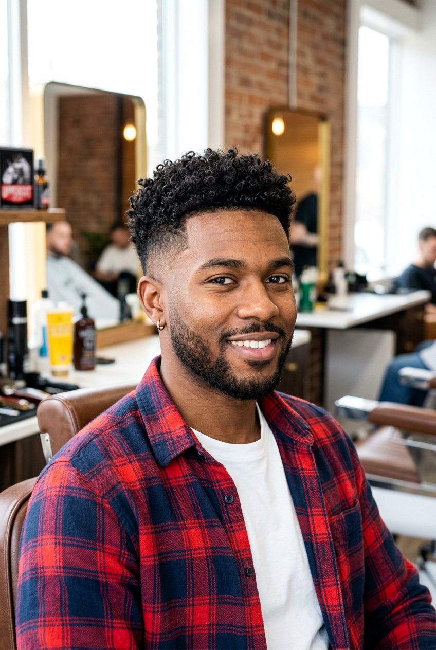 Short Curly Hair Mid Fade - 20 mid fade with curly top men - 20 mid fade with curly top men