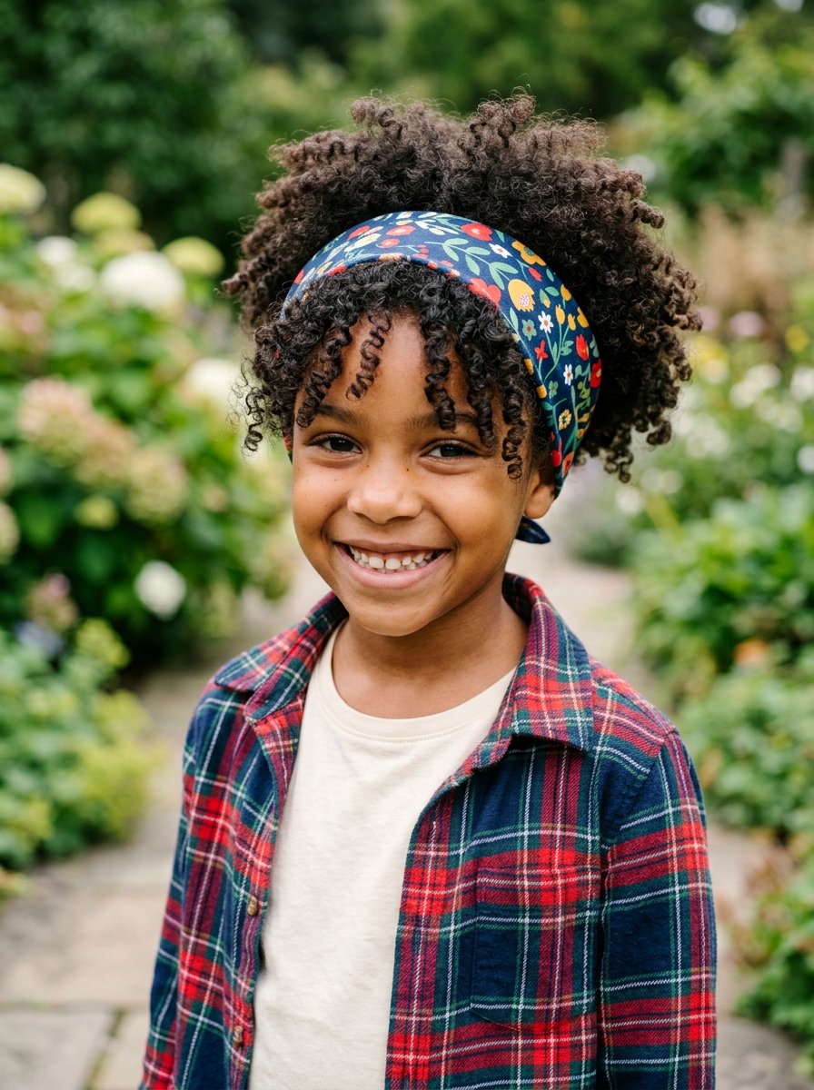 Short Curly Hair With Bandana - 20 quick school hairstyle for short curly hair - 20 quick school hairstyle for short curly hair