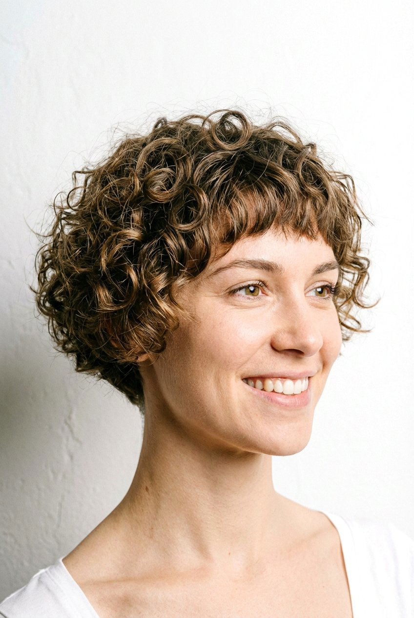 Short Curly Hair With Bangs - 20 curly hair with bangs - 20 curly hair with bangs