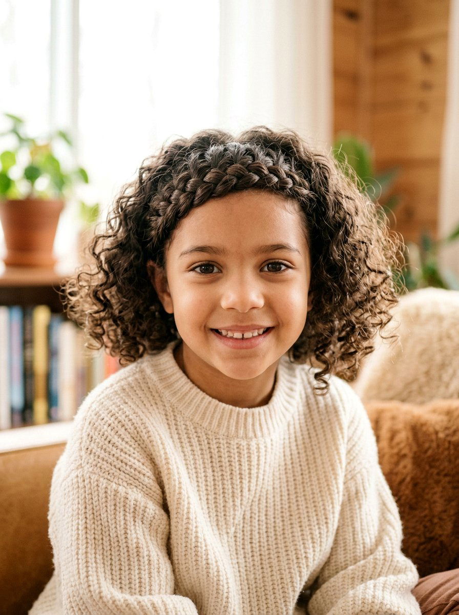Short Curly Hair With French Braid Bangs - 20 quick school hairstyle for short curly hair - 20 quick school hairstyle for short curly hair