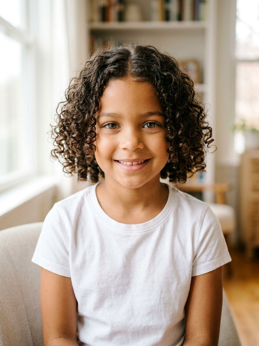 Short Curly Hair With Middle Part - 20 quick school hairstyle for short curly hair - 20 quick school hairstyle for short curly hair