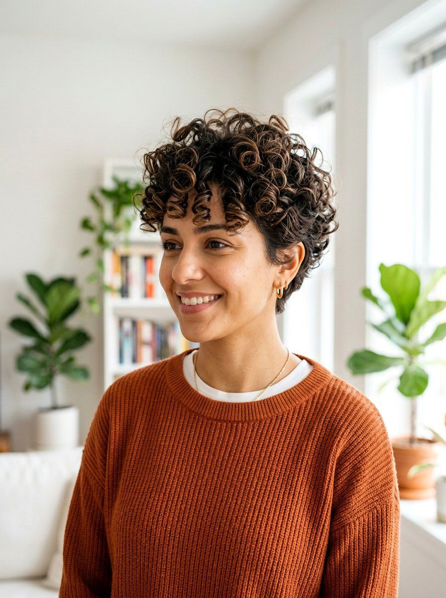 Short Curly Haircut With Volume On Top - 20 short haircut with volume on top - 20 short haircut with volume on top