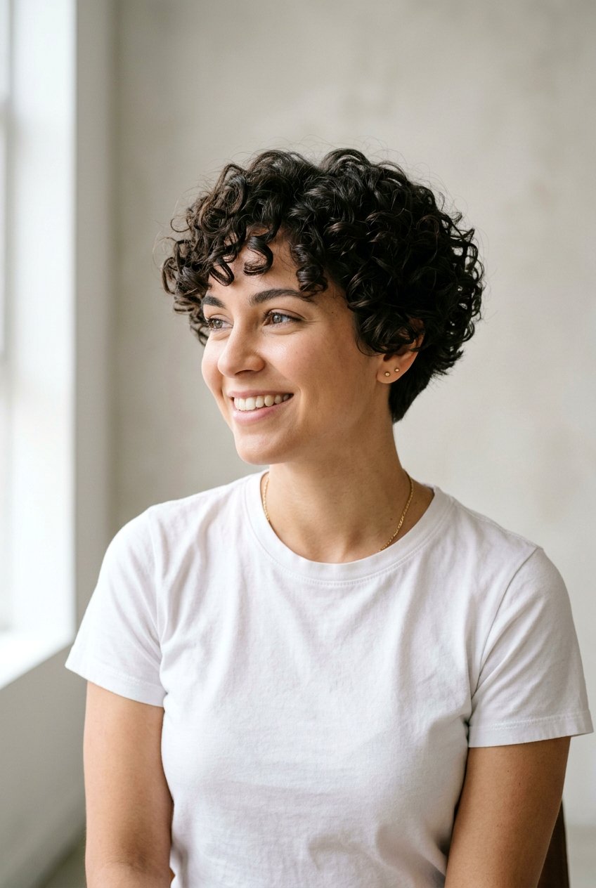 Short Curly Haircut - 20 best haircut for natural curly hair - 20 best haircut for natural curly hair