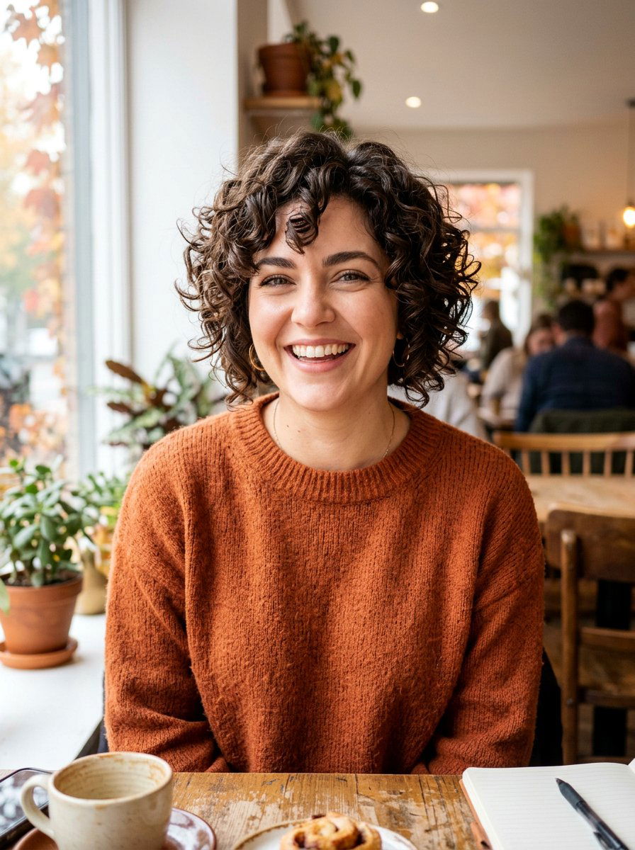 Short Curly Layered Bob For Round Face - 20 curly layered haircut for round face women - 20 curly layered haircut for round face women