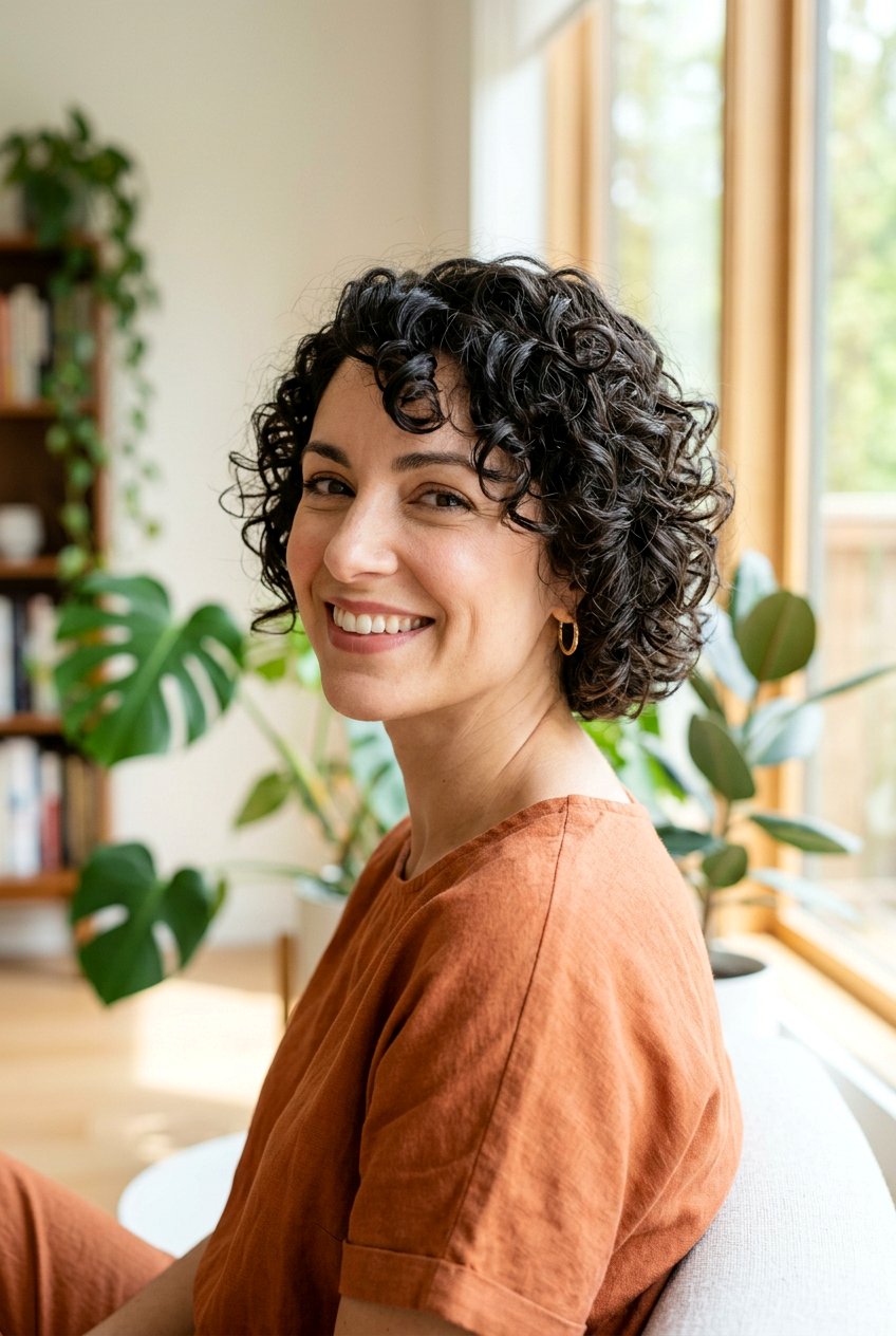 Short Curly Layered Cut - 20 short curly hairstyles - 20 short curly hairstyles