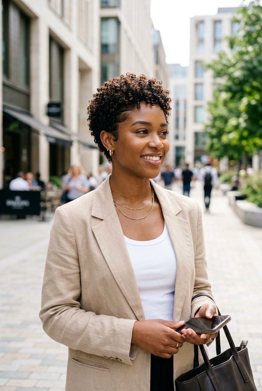 Short Curly Pixie With Texture - 20 simple interview curls - 20 simple interview curls