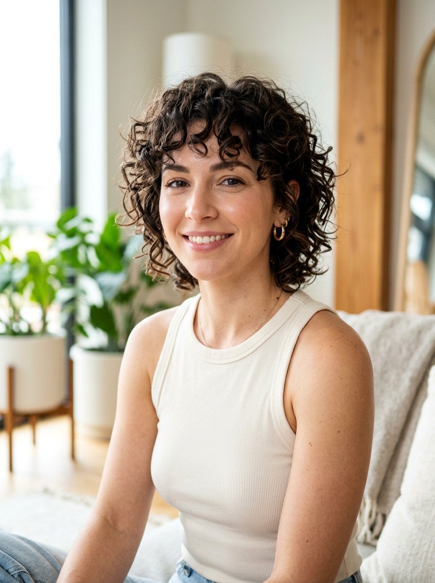 Short Curly Shag - 20 volume haircut for curly hair - 20 volume haircut for curly hair