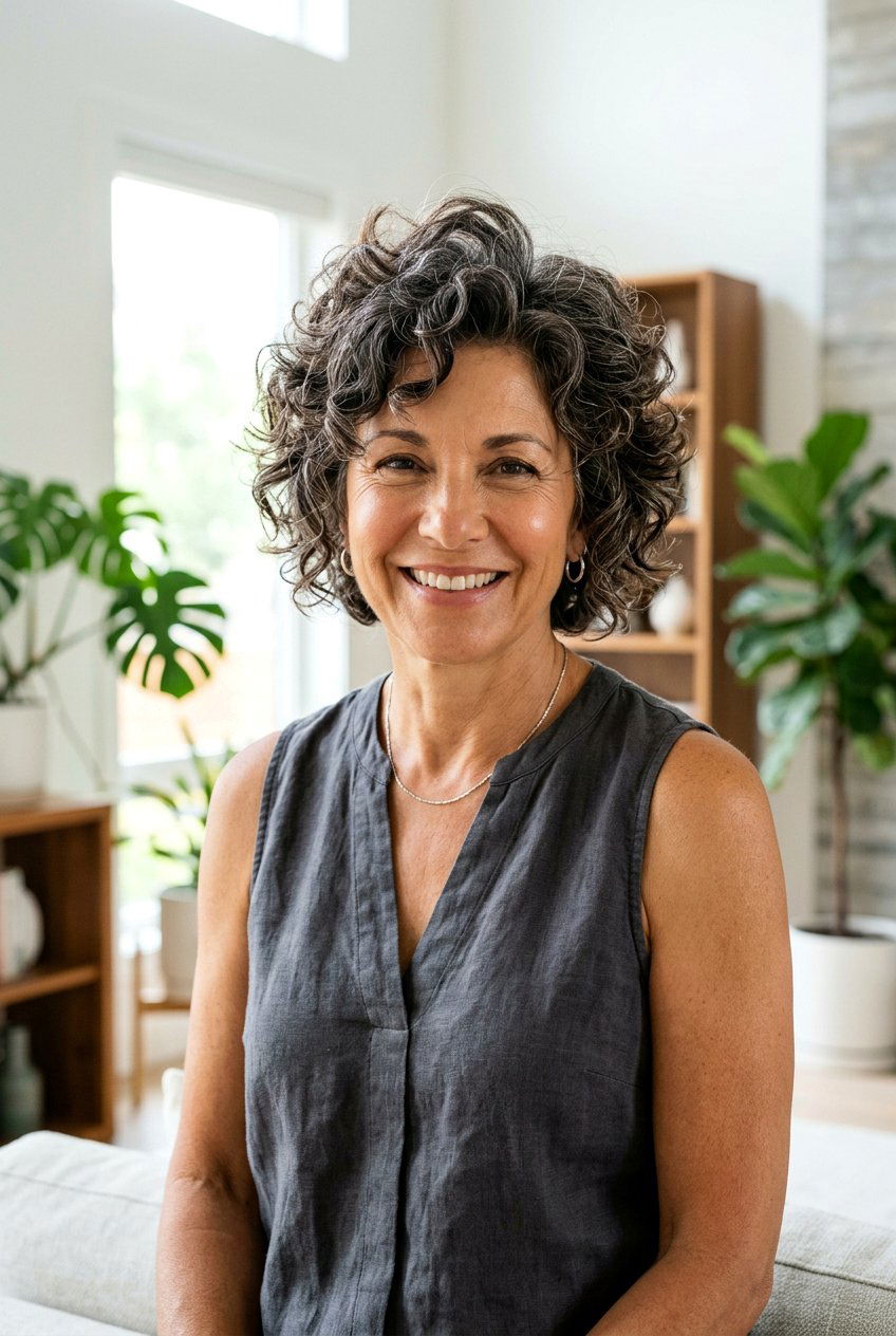 Short Curly Shag With Volume - 20 curly shag for women over 50 - 20 curly shag for women over 50