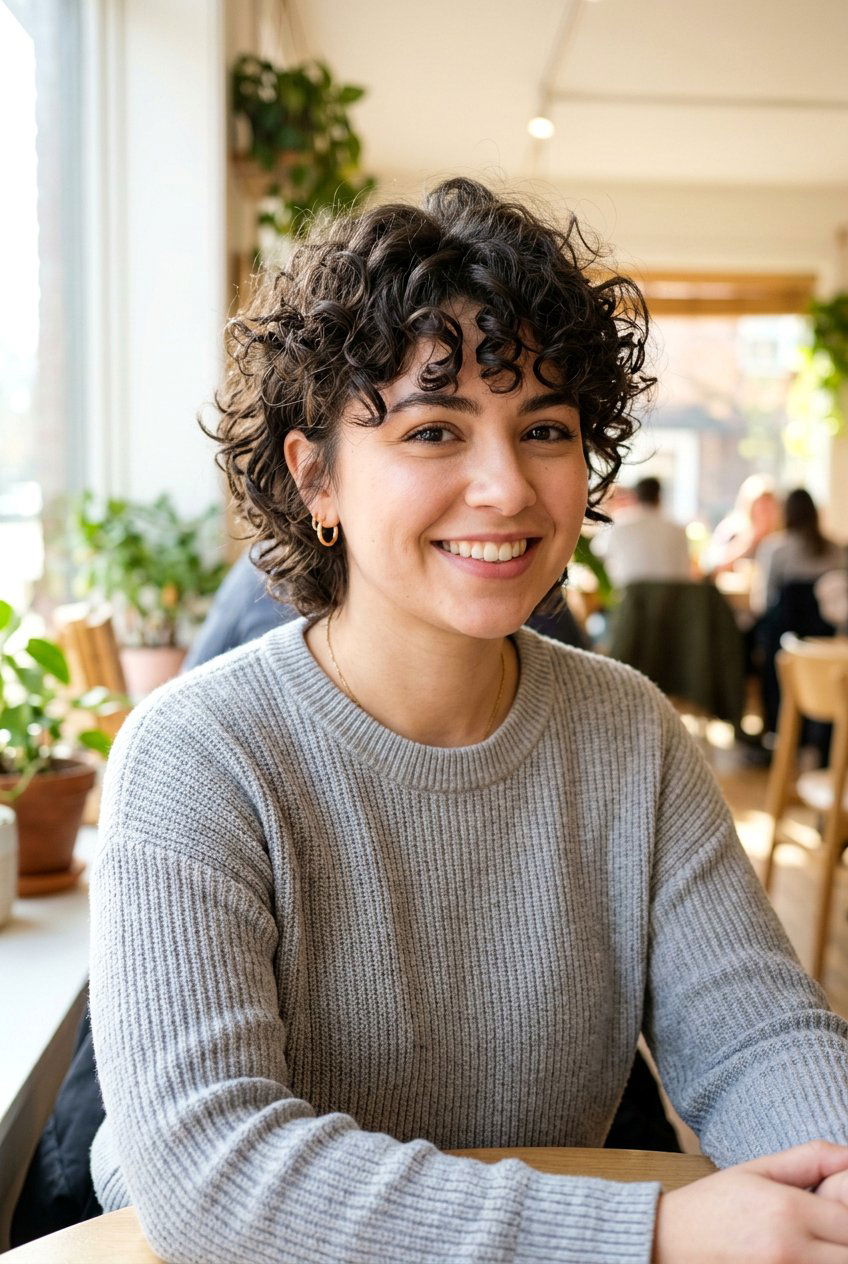 Short Curly Wolf Cut For Round Face - 20 curly wolf cut for round face - 20 curly wolf cut for round face