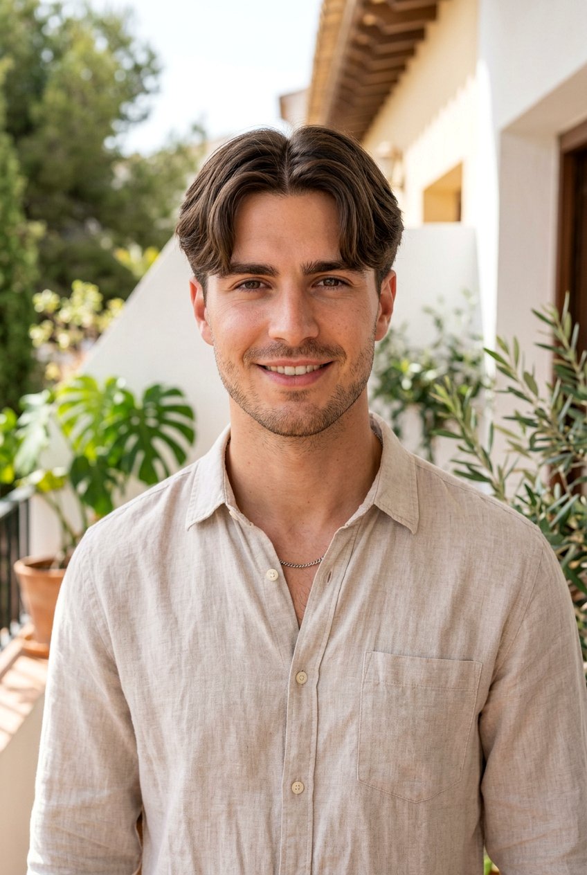 Short Curtain Bangs - 20 curtain haircut for straight hair men - 20 curtain haircut for straight hair men