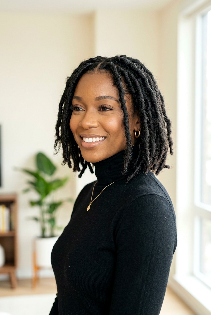 Short Distressed Faux Locs - 20 distressed faux loc styles - 20 distressed faux loc styles