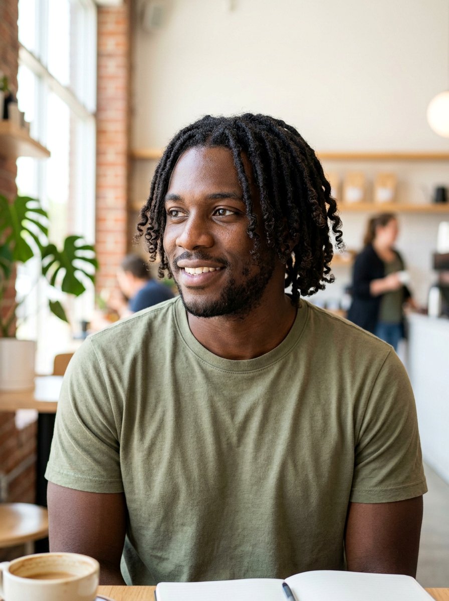 Short Dreads With Curly Tips - 20 short dread styles for men - 20 short dread styles for men