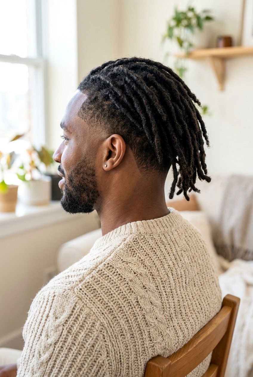 Short Dreads With Nape Fade - 20 short dreads with fade for men - 20 short dreads with fade for men